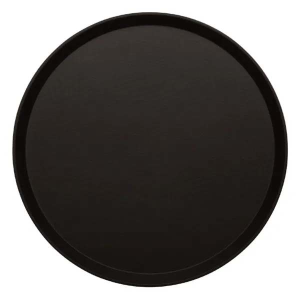 Plateau Rond Fibre de Verre Anti-dérapant Noir Treadlite - Ø 405 mm