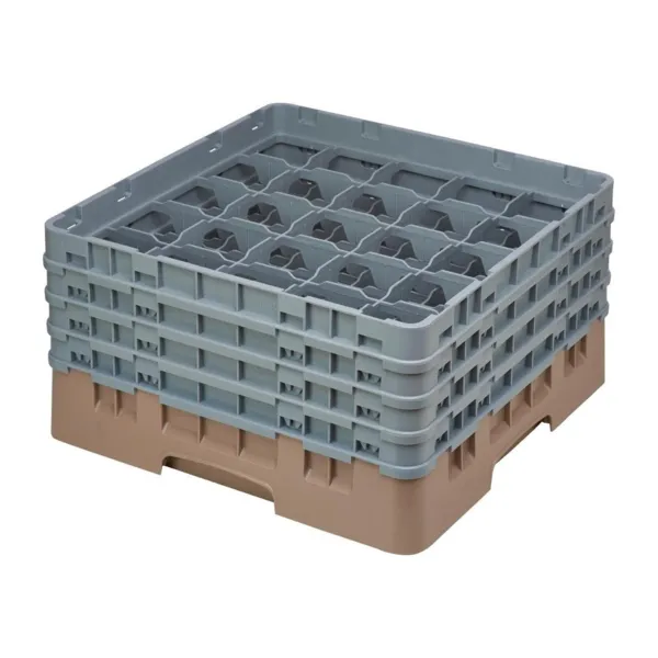 Casier à Verres 25 Compartiments Camrack Beige Hauteur Max - 215 mm