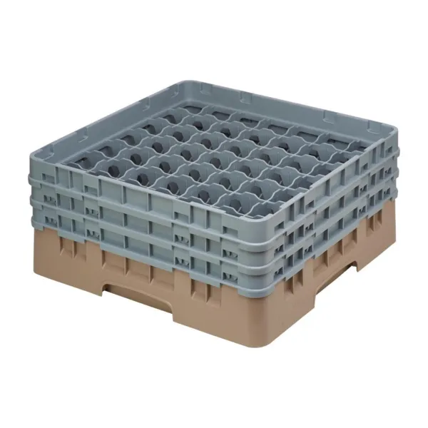 Casier à Verres 49 Compartiments Camrack Beige Hauteur Max - 174 mm