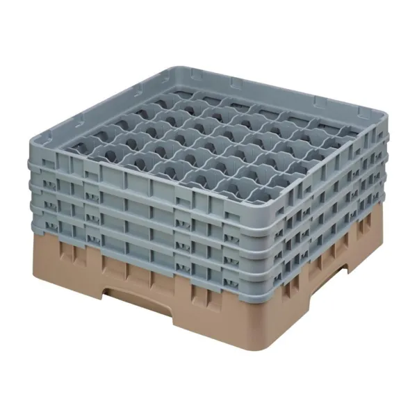 Casier À Verres 49 Compartiments Camrack Beige Hauteur Max 215Mm