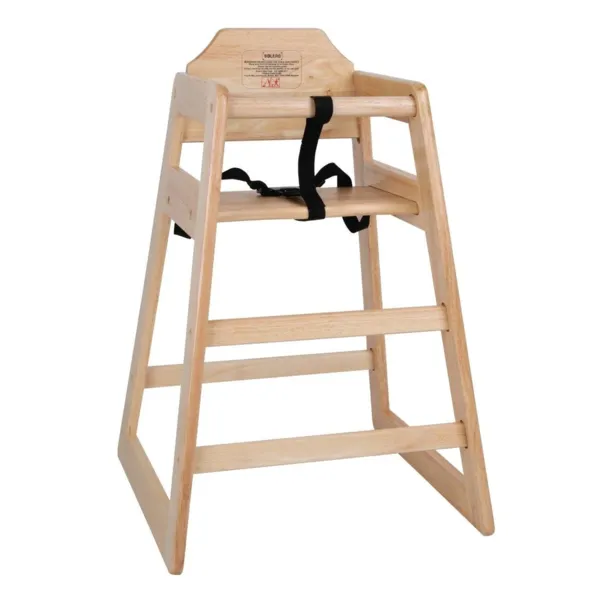 Chaise Haute En Bois Finition Naturelle