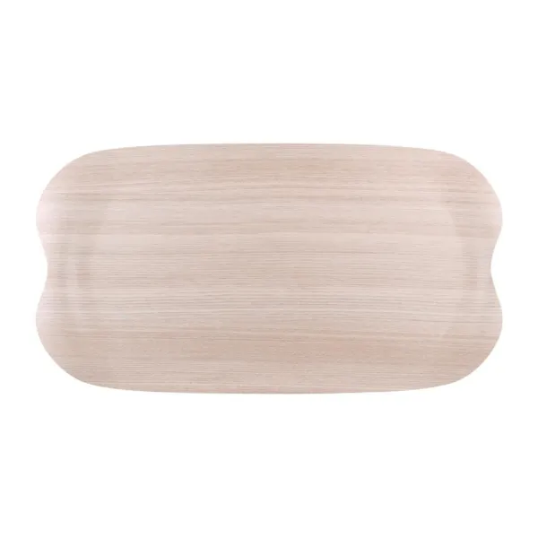 Plateau De Service Wave 43X23Cm Bois Clair Veiné