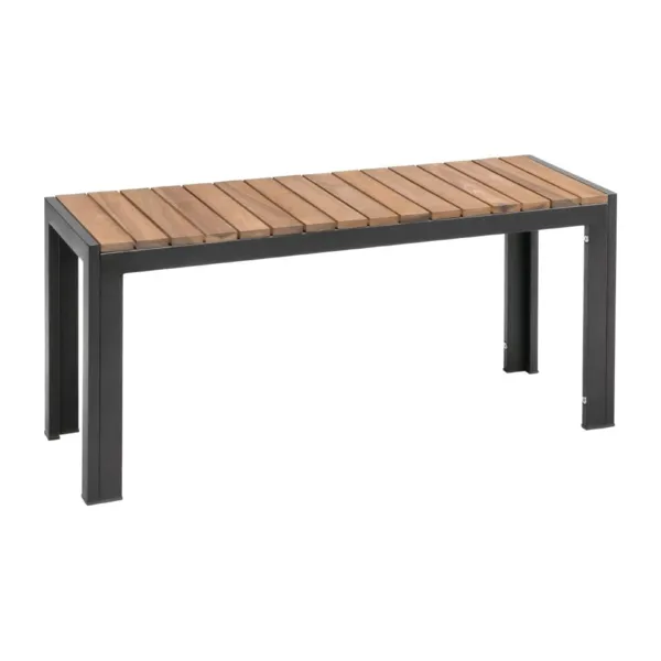 Bancs En Acier Et Acacia 100 Cm - Lot De 2