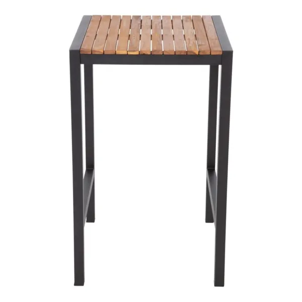 Mange Debout Carré En Acier Et Acacia 60 Cm