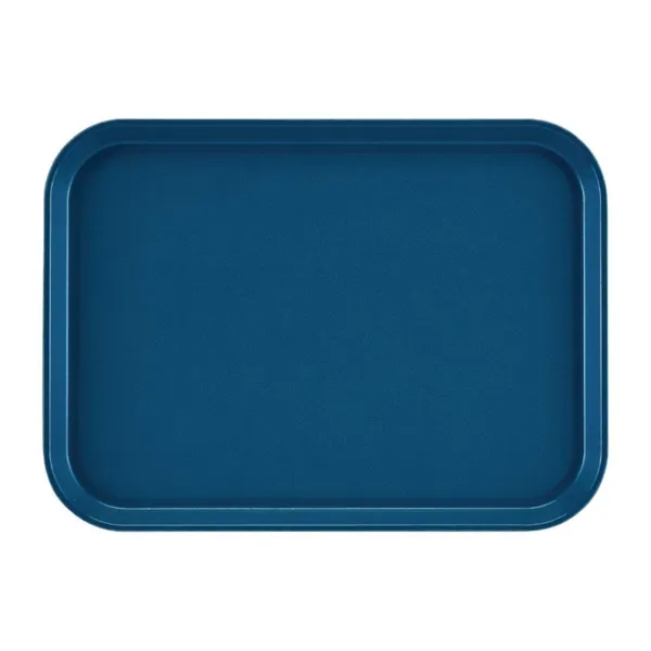 Plateau Rectangulaire Antidérapant En Fibre De Verre Epictread Bleu 350Mm