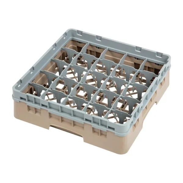 Casier À Verres 25 Compartiments Camrack Beige - L 500 x P 500 mm