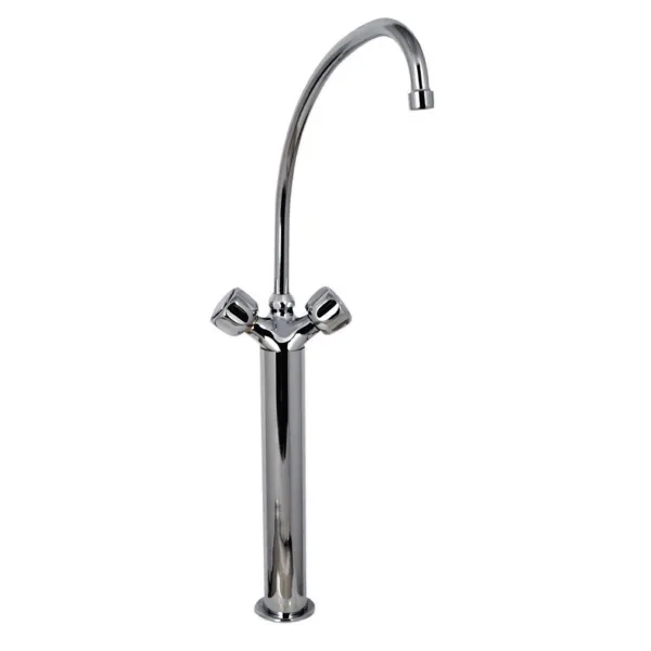 Robinet Mélangeur Monotrou Modèle Lourd 3/4" Avec 2 Robinets Sur Colonne - L 300 mm