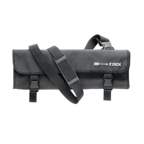 Étui À Couteaux en Tissu Avec Sangle Noir 11 Pièces