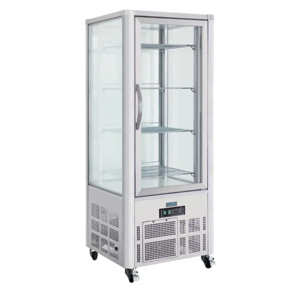 Vitrine À Pâtisserie En Inox 1 Porte Vitrée Série G - 400L