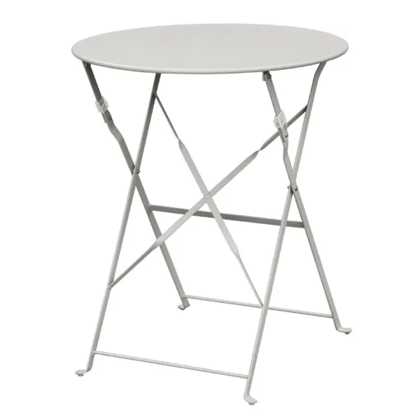 Table De Terrasse En Acier - Grise
