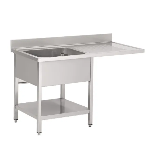 Plonge Inox Avec Passage Lave-Vaisselle - L 1200 x P 700 mm