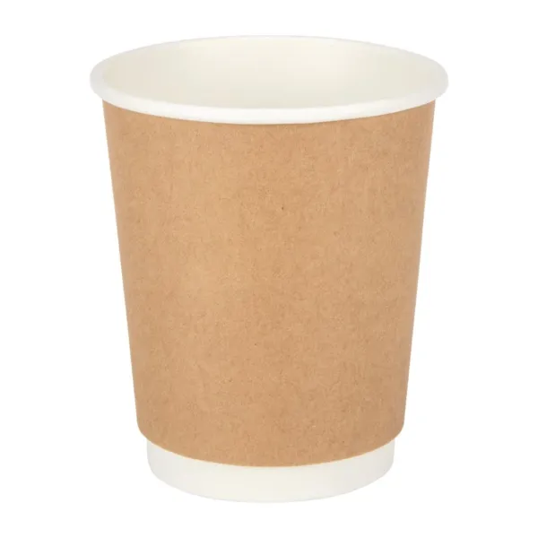 Gobelets Double Paroi Kraft - 225ml - Lot de 25