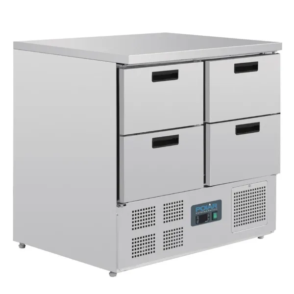 Table Réfrigérée Compacte 4 Tiroirs 240L