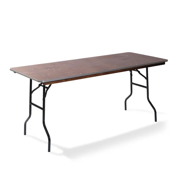 Table De Banquet Pliable En Bois Rectangulaire - 122X76 Cm