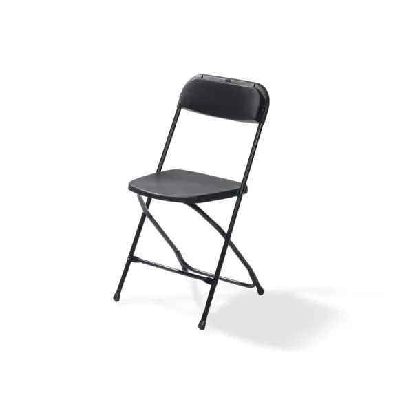 Chaise Pliable Empilable Budget en Acier - Noir