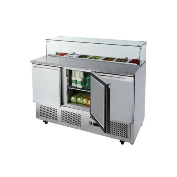Meuble à Pizza - 3 Portes Toit en Verre