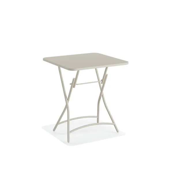 Table de Bistrot Pliable Breeze Métal - Beige