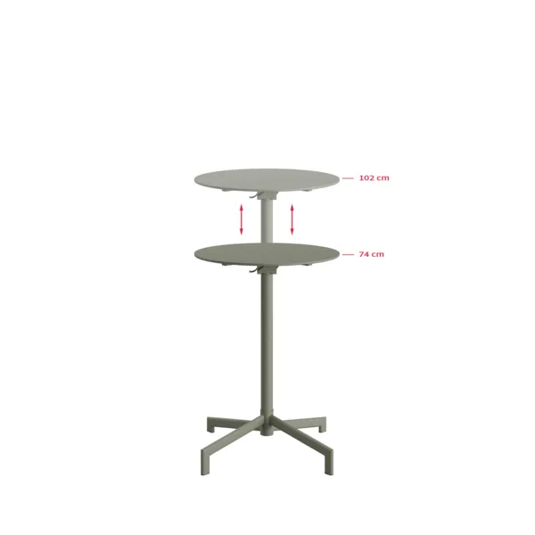 Table de Terrasse Ajustable Versa 2 Hauteurs - Vert