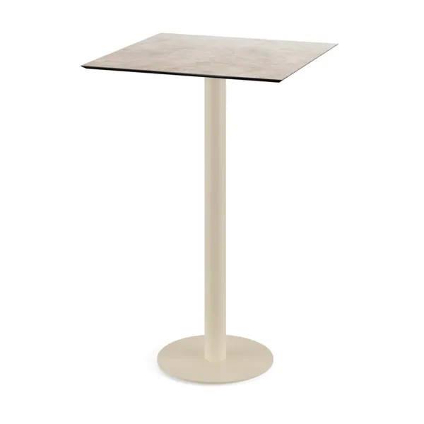 Mange-Debout Urban Piètement Sable et Plateau Moonstone - 70 x 70 cm