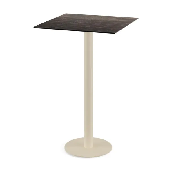 Mange-Debout Urban Piètement Sable et Plateau Riverwashed Wood - 70 x 70 cm