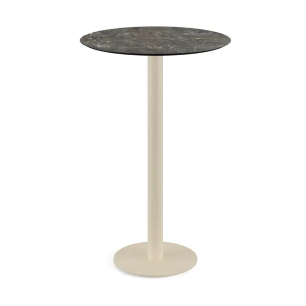 Mange-Debout Urban Piètement Sable et Plateau Galaxy Marble - Ø 70 cm