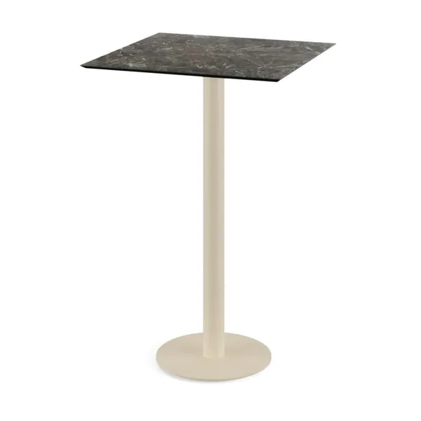 Mange-Debout Urban Piètement Sable et Plateau Galaxy Marble - 70 x 70 cm