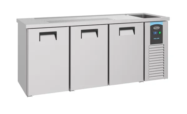 Refroidisseur de Bière à 3 Portes - Bac à Droite
