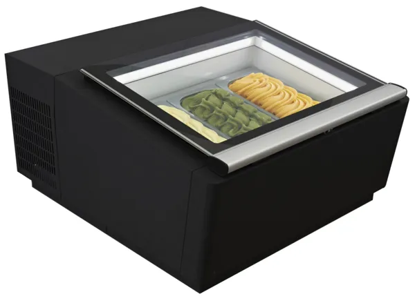 Vitrine à Glace à Poser Noire - Statique - 3 x 5 L