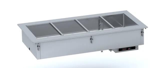 Bain-Marie Drop-In à Remplissage d'Eau Manuel - GN 1/1