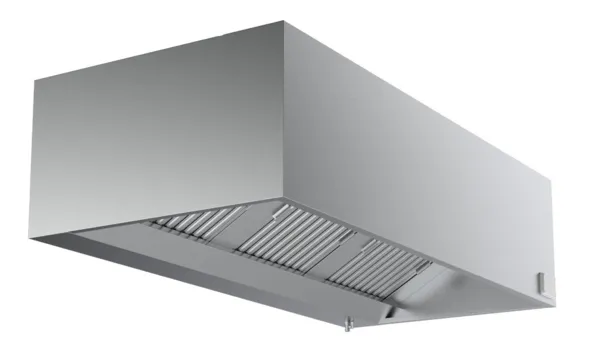 Hotte Murale Cubique Complète - 2400 mm - Avec Moteur, Led et Variateur