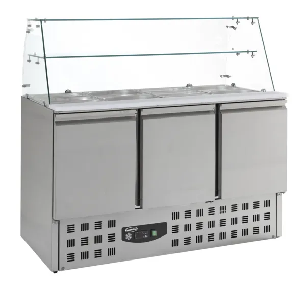 Saladette Réfrigérée à 3 Portes - 4 GN 1/1 - 368 L