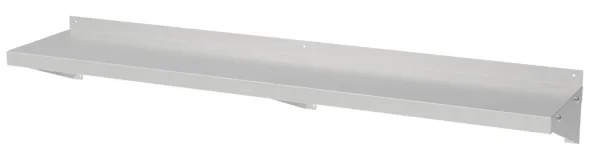 Etagère Murale en Inox avec Equerres - L 1200 x P 300 mm