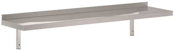 Etagère Murale en Inox avec Support - L 800 x P 400 mm
