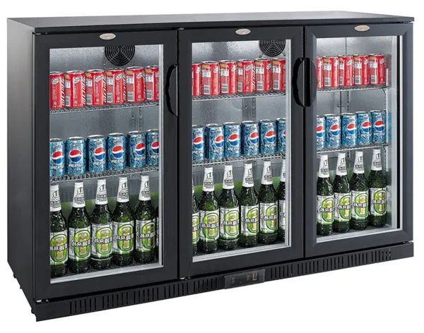 Arrière-Bar Réfrigéré à 3 Portes Battantes - 320 L