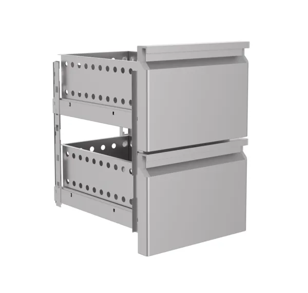 Bloc 2 Tiroirs Monobloc pour Table Réfrigérée