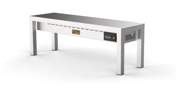 Etagère de Table Chauffante en Céramique - 1 Niveau - L 1000 x P 300 mm