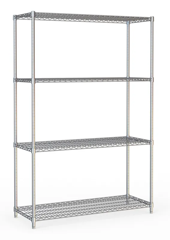 Etagère 4 Niveaux Démontable - L 1200 x P 450 mm