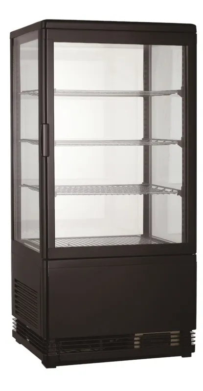 Vitrine Réfrigérée Noire - 78 L