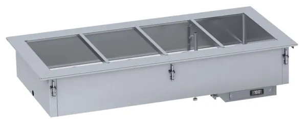 Bain-Marie Drop-In à Remplissage d'Eau Manuel - 4/1