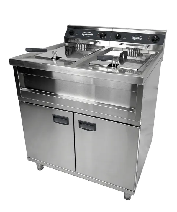 Friteuse Electrique sur Coffre - 2 x 12 L - 2 x 9000 W