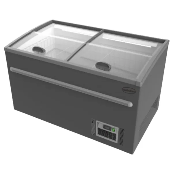 Congélateur Bahut Gris pour Supermarché - 530 L