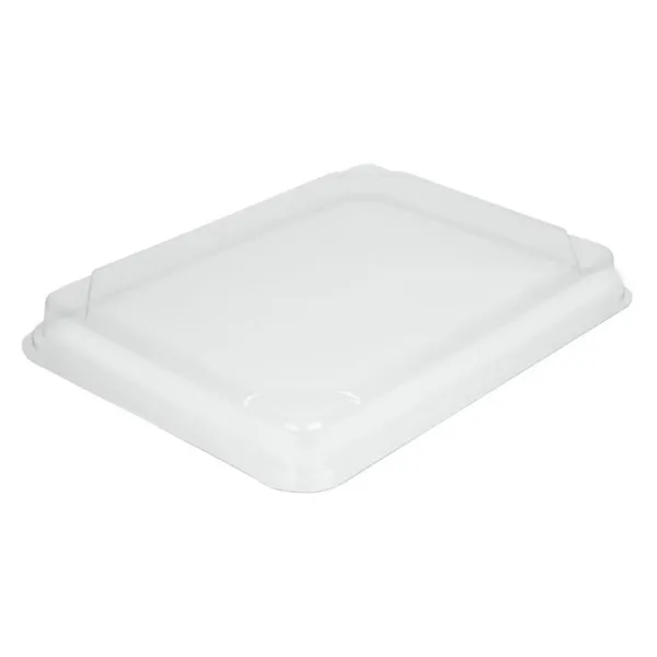 Couvercles PET pour Plateaux Repas Recyclables 263 x 201 mm - Lot de 90