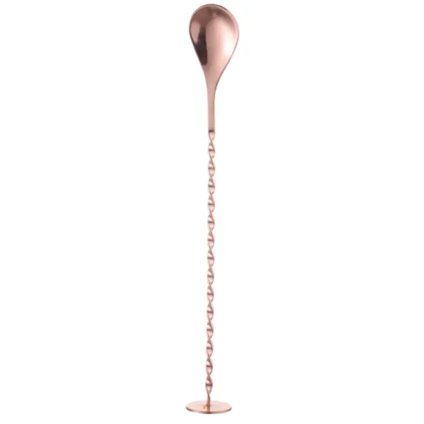 Cuillère à Cocktail avec Pilon en Cuivre - 280 mm