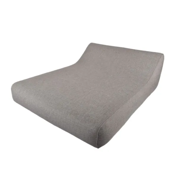 Chaise Longue Gonflable Double avec Dossier Alcudia – Anthracite