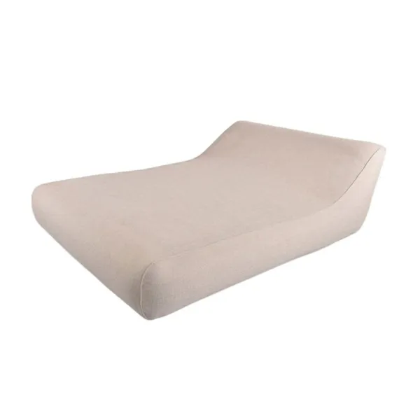 Chaise Longue Gonflable Double avec Dossier Haut Vivero - Sable