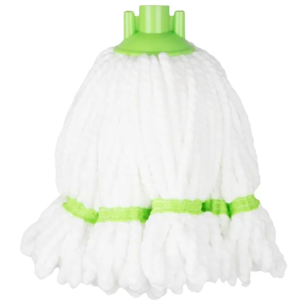 Tête Serpillère en Microfibre avec Bande Vert - 0.15 kg