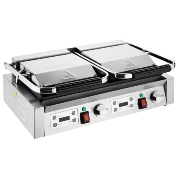 Grill de Contact Double Plaques Rainurées