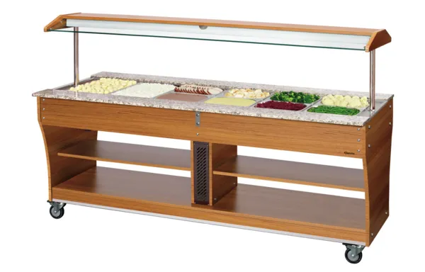 Chariot Buffet Chaud - 6 x GN 1/1