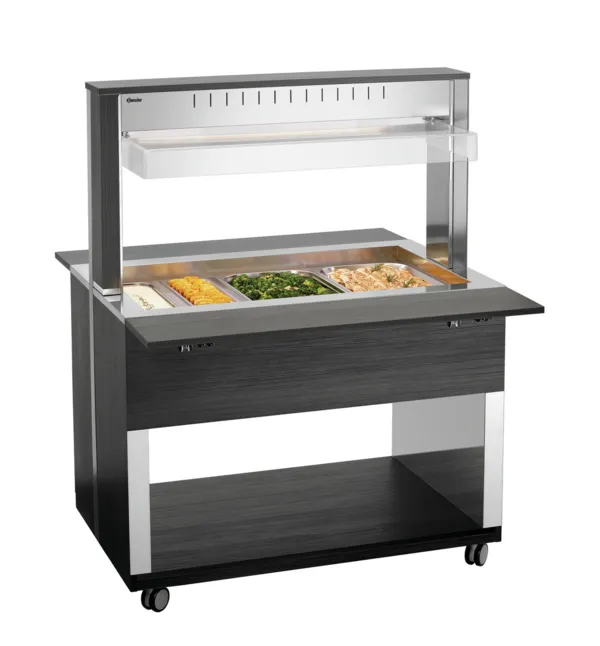 Chariot Buffet Chaud - 3 x GN 1/1