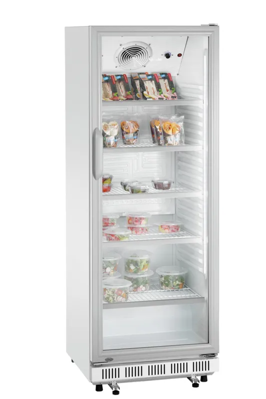Armoire Réfrigérée Positive Vitrée Blanche - 360 L